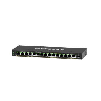 Netgear GS316EP: 16 Port PoE+ Switch, 16x 1G, PoE+ (180W), 1x SFP Netgear GS316EP: 16 Port PoE+ Switch, 16x 1G, PoE+ (180W), 1x SFP
