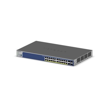 Netgear GS728TXP: 24 Port PoE+ Switch V3, 24 PoE+ (190W) 2x 10G Base-T 2x SFP+ Netgear GS728TXP: 24 Port PoE+ Switch V3, 24 PoE+ (190W) 2x 10G Base-T 2x SFP+