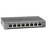 Netgear GS108E: 8Port Switch, 1Gbps, 8xQoS Ports, VLAN, switch configurable, boîtier métal