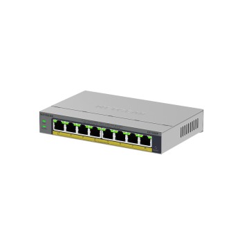 Netgear GS108EP: 8 Port Gigabit PoE+ Switch, 8x Gigabit, 8x PoE+ (62W), Fanless
