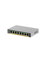Netgear GS108EPP:8 Port Gigabit PoE+ Switch, 8x Gigabit, 8x PoE+ (123W), Fanless