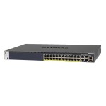 Netgear GSM4328PA: 24Port PoE+ Switch,4x10G, Managed, 24x PoE+ 480 Watt, 19