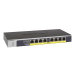 Netgear GS108LP:  8 Port Switch, 8-Port Gigabit Switch with 8 PoE Ports