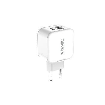 Nevox USB PowerDelivery Type C+Qualcomm 3.0, QI Ladestation with 18W Nevox USB PowerDelivery Type C+Qualcomm 3.0, QI Ladestation with 18W