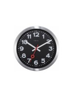 NeXtime Horloge murale Station Ø 35 cm Schwarz