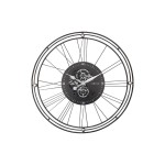 NeXtime Horloge murale Wire Gear Clock 90.5 Ø, Argenté
