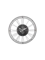 NexTime Wanduhr Wire Gear clock silver, D: 90.5cm, Metall