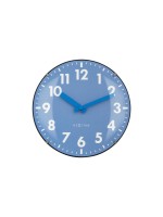 NexTime Wanduhr Duomo Mini, blue, Kuppel, Glas, D: 20 cm, exkl. Batterie AA
