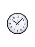 NexTime Wanduhr Robust, black , Kunststoff, D: 25.5 cm, exkl. Batterie AA