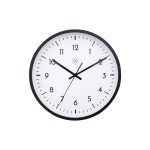 NexTime Wanduhr Easy Big, Schwarz, Kunststoff, D: 30 cm, exkl. Batterie AA