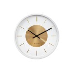 NeXtime Wanduhr Retro II Weiss, 25cmØ, Metal