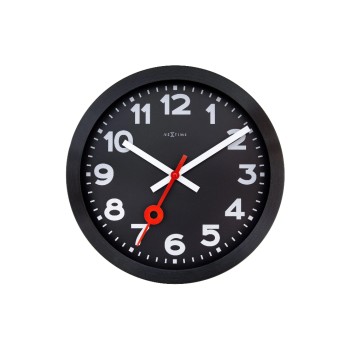 NeXtime Horloge murale Station Ø 35 cm, Noir NeXtime Horloge murale Station Ø 35 cm, Noir