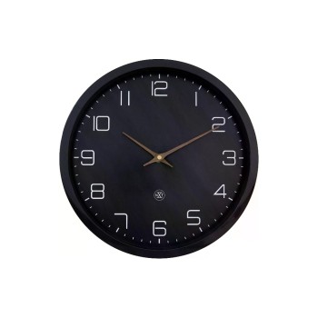 NeXtime Horloge murale Eco Ø 30 cm, Noir