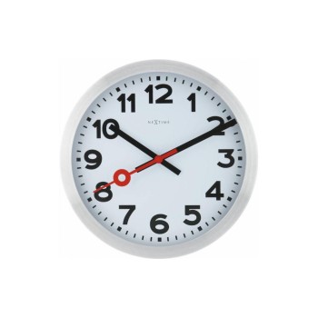 NeXtime Horloge murale Station Ø 35 cm Blanc NeXtime Horloge murale Station Ø 35 cm Blanc