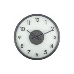NexTime Wanduhr Frosted Wood, Weiss, Durchmesser 50 cm