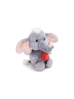 Nici Green Animal en peluche Love éléphant avec cœur magnétique 23 cm, gris foncé