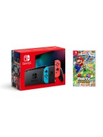 Nintendo Switch Rouge/bleu avec Mario Party Superstars