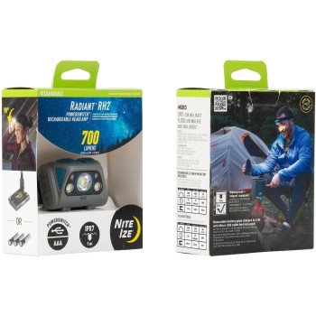 NITE IZE Lampe frontale Radiant RH2 PowerSwitch Gris NITE IZE Lampe frontale Radiant RH2 PowerSwitch Gris