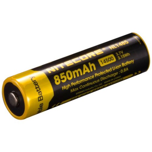 NiteCore 14500 accu 850mAh NL1485, Batterie/accu