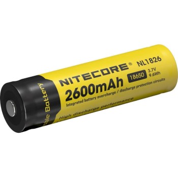 Nitecore Accumulateur NL1826 18650 2600 mAh Nitecore Accumulateur NL1826 18650 2600 mAh