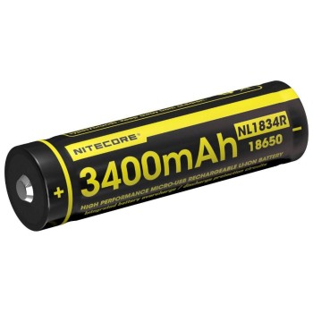 Nitecore Accumulateur NL1834R 18650 3400 mAh Nitecore Accumulateur NL1834R 18650 3400 mAh
