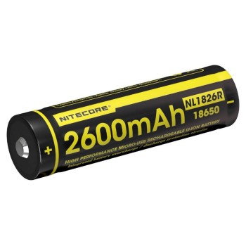 Nitecore Batterie NL1826R 18650 2600 mAh Nitecore Batterie NL1826R 18650 2600 mAh
