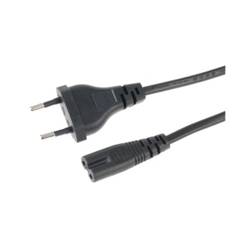 Netzcâble Euro T26 - C5, 10 m noir, T26 gerade, C5 gerade