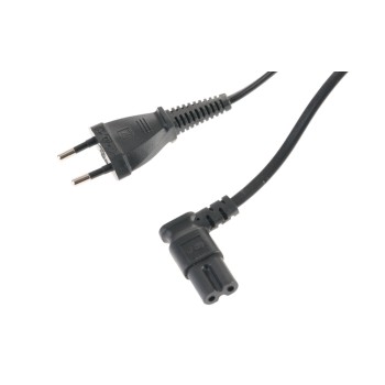 Netzcâble Euro T26 - C5, 1.8 m noir, T26 gerade, C5 geweinkelt