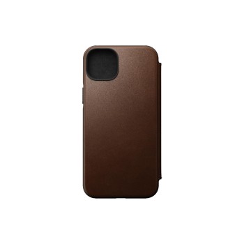 Nomad Book Cover Folio en cuir moderne iPhone 14 Plus Brun Nomad Book Cover Folio en cuir moderne iPhone 14 Plus Brun