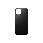 Nomad Coque arrière Modern Leather iPhone 15 Noir