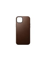 Nomad Coque arrière Modern Leather iPhone 15 Plus Brun