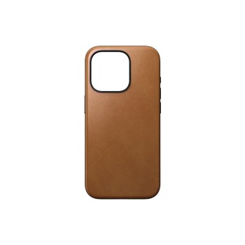 Nomad Etui Modern, Rostbraun, Nomad Leder, fürs Apple iPhone 15 Pro