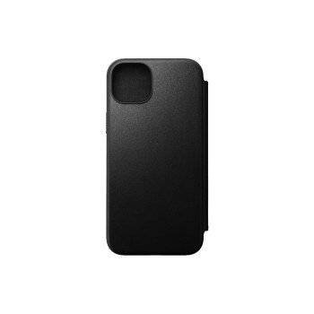 Nomad Book Cover Modern Leather Folio iPhone 15 Plus Noir Nomad Book Cover Modern Leather Folio iPhone 15 Plus Noir