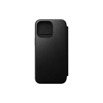Nomad Folio Modern, Schwarz, Nomad Leder, fürs Apple iPhone 15 Pro Max