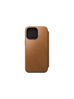 Nomad Folio Modern, Tan, Nomad cuir, fürs Apple iPhone 15 Pro Max