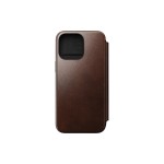 Nomad Modern Horween Leather Folio iPhone 15 Pro Max Rouille