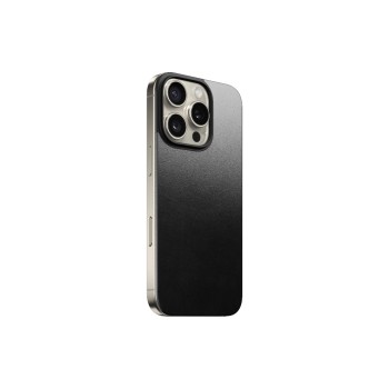 Nomad cuir Magsafe Cover black , iPhone 16 Pro, Magsafe