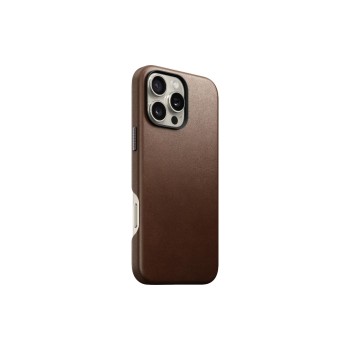 Nomad Traditional Leder-Etui Braun, iPhone 16 Pro Max
