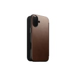 Nomad Modernes Leder Folio Braun, iPhone 16 Plus