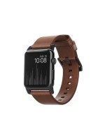 Nomad Bracelet en cuir Modern Strap Montre Pomme Marron/Noir