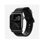 Nomad Bracelet en cuir Modern Strap Apple Watch Noir/Noir