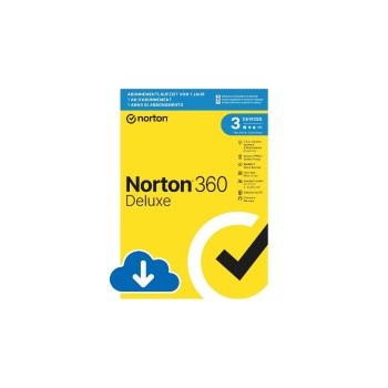 Norton Norton 360 Deluxe ESD, 3 Dispositif, 1 an