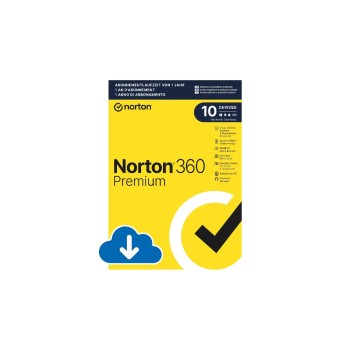 Norton Norton 360 Premium ESD, 10 Dispositif, 1 an