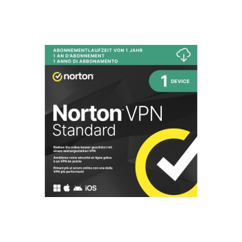 Norton VPN Standard, ESD, Vollversion, 1 PC, 1J Norton VPN Standard, ESD, Vollversion, 1 PC, 1J