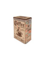 Nostalgic Art Boîte à provisions Coffee Sack 1.3 l, Brun/Vert/Rouge