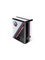 Nostalgic Art Boîte à provisions BMW Motorsport 3 l, Bleu/Noir/Blanc