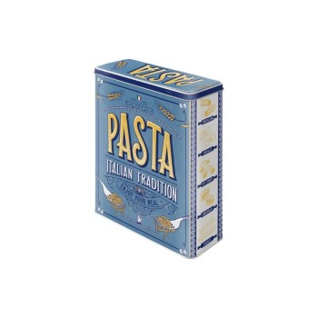 Nostalgic Art Boîte à provisions Pasta 4 l, Bleu/Jaune/Blanc