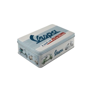 Nostalgic Art Boîte à provisions Vespa 3 l, Bleu/Rouge/Blanc