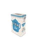 Nostalgic Art Boîte à provisions Tea Home & Country 1.3 l, Bleu/Blanc