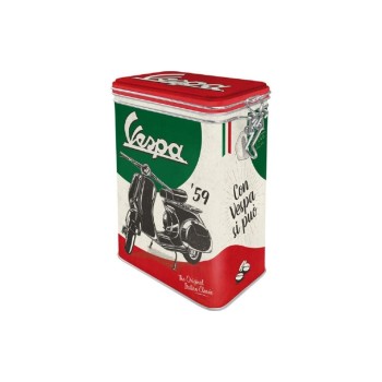 Nostalgic Art Boîte à provisions Vespa 1.3 l, Rouge/Noir/Blanc